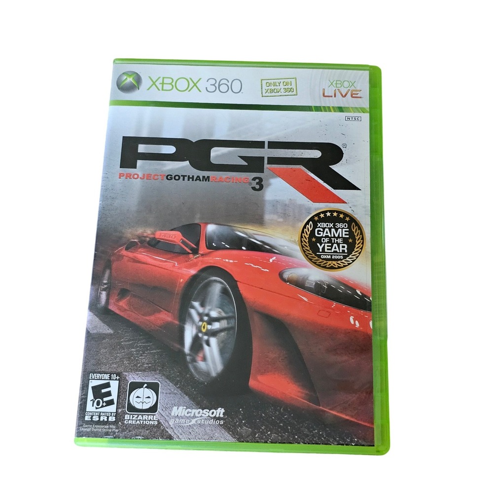 Project Gotham Racing 3 PGR 3 Xbox 360 Microsoft Bizarre Creations NTSC CIB